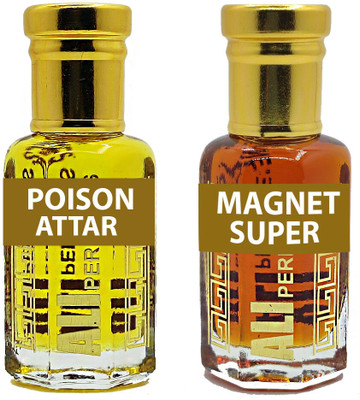 Ali perfumes Best Combo Attar (Poison 6ML) (Magnet 6ML) Floral Attar(Floral)