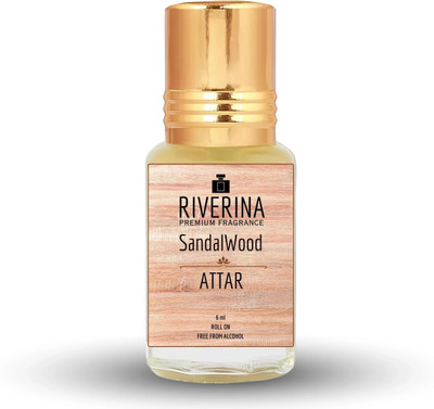 RIVERINA Sandalwood Attar 6ml Roll-On Pack Of 1 Floral Attar(Sandalwood)