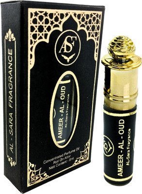 AL SARA FRAGRANCE Ameer Al Oud Attar | Original | Non-Alcoholic Roll On Fragrance - 6ml Floral Attar(Oud (agarwood))