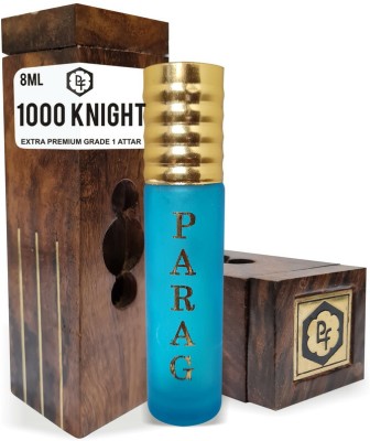 Parag Fragrances 1000 Night Attar 8ml Wood Gift Pack / Real & Natural Attar Perfume Floral Attar(Natural)