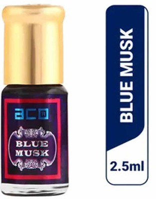 aco Blue Musk Attar 2.5ml - Alcohol-Free, Pure Fragrance Elixir Floral Attar(Fruity)