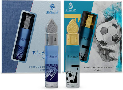 Al-Nuaim Blueberry Musk & 07 Attar - Pack of 2 (6ml Each) Floral Attar(Oud (agarwood))
