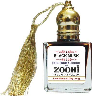 ZOOHI Black Musk Attar for Unisex Attar perfume Non-Alcoholic 10 ML Combo Pack Floral Attar(Musk)