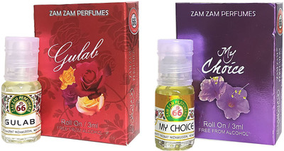Zam Zam Perfumers Gulab and My Choice 3ml/Piece Long Lasting Attar Floral Attar(Natural)