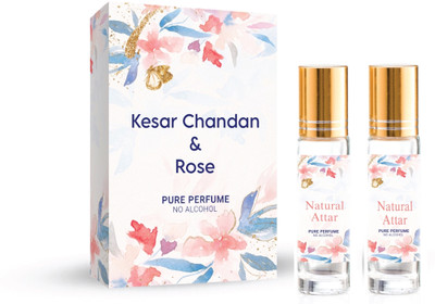 The Rupawat perfumery house NEW Kesar Chandan & Rose 12 ML(6ml Each) Floral Attar(Natural)