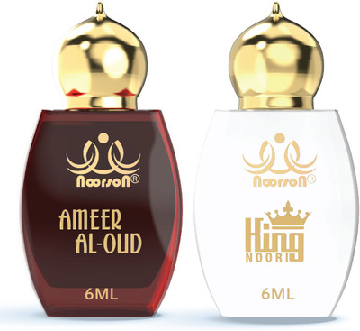 Noorson Ameer Al Oud & King Noori Attar 06 Ml Each Pack of 2 Floral Attar(Natural)