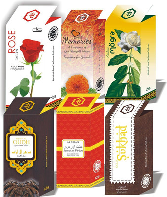 Parag Fragrances 6ml Attars (6 Pc Combo) Floral Attar(Natural)