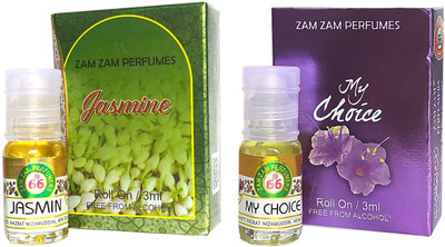 Zam Zam Perfumers Jasmine and My Choice 3ml/Piece Long Lasting Attar Floral Attar(Natural)