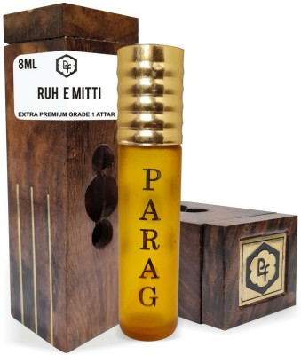 Parag Fragrances Ruh E Mitti Attar 8ml Wood Gift Pack / Real & Natural Attar Perfume Floral Attar(Natural)