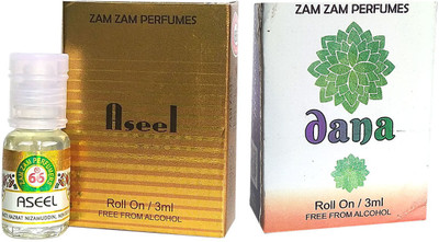 Zam Zam Perfumers Aseel and Dana 3ml/Piece Long Lasting Attar Floral Attar(Natural)