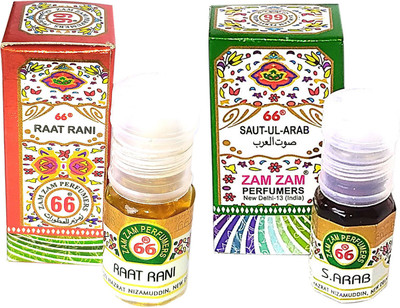 Zam Zam Perfumers Rat Rani and Sautul Arab Long Lasting Attar Floral Attar(Phulwari)