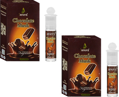 Fruitcolor Chocolate Musk Attar Pack 2 -6ml Long Lasting Non-Alcoholic Multiple Floral Attar(Floral)