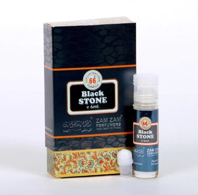 Zam Zam Perfumers Black Stone 6ml Long Lasting Floral Attar(Natural)