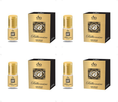 DNA Lifestyle DNA Billionaire-2 ml Attar Roll-on Concentrated Perfume-Pack of 4 Floral Attar(Floral)