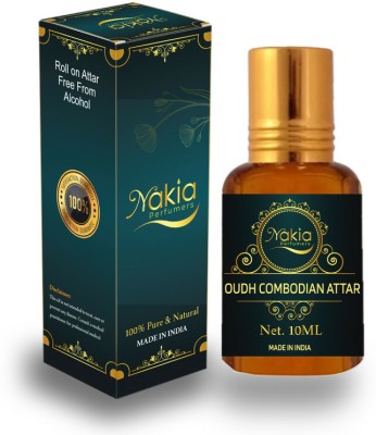 Nakia Oudh Combodian Attar 10ml Roll-on Alcohol-Free Perfume Oil For Men and Women Floral Attar(Oud (agarwood))