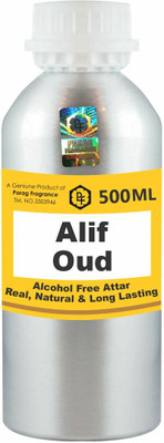 Parag Fragrances Alif Oud Attar 500ml Long Lasting Attar Wholesale Pack Floral Attar(Natural)