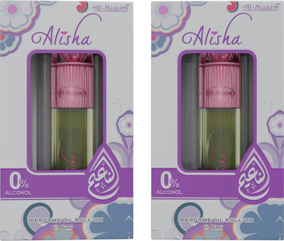 Al Nuaim Alisha (Pack of 2 ) Floral Attar(Floral)