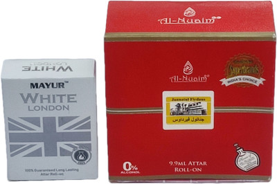 Al Nuaim Jannatul Firdaus & White London 9.9 Ml Roll-On Herbal Attar(Natural)