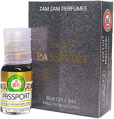 Zam Zam Perfumers Passport 3ml Long Lasting Floral Attar(Natural)