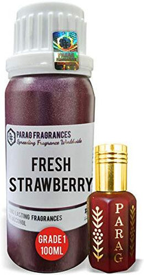 Parag Fragrances Fresh Strawberry Attar 100Ml For Clothes And Religious Use Floral Attar(Floral)