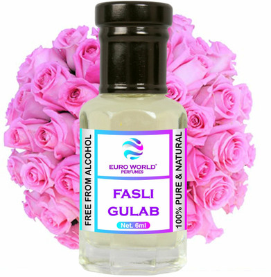 Euro World Fasli Gulab Alcohol Free Attar for Unisex Floral Attar(Rose)