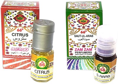 Zam Zam Perfumers Citrus and Sautul Arab Long Lasting Attar Floral Attar(Citrus)