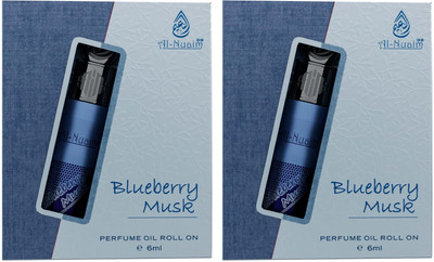 Al-Nuaim Blueberry Musk Attar Roll On - Pack Of 2 (6ml Each) | Unisex Floral Attar(Spicy)