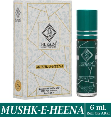 huraim MUSHK-E-HEENA 6 ml. ROLL ON ATTAR Floral Attar(Gul Hina)