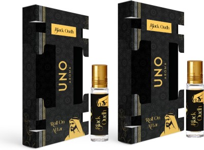 UNO AROMA Black Oudh 8ml Roll-On-Attar Non-Alcohol Long Lasting Fragrance Pack Of 2 Floral Attar(Oud (agarwood))