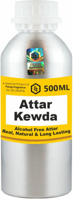 Parag Fragrances Kewda Attar 500ml Long Lasting Attar Wholesale Pack Floral Attar(Natural)