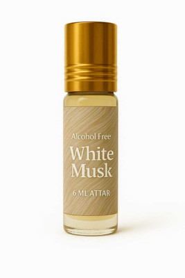 Zenorix White Musk Attar For Men And Women 6ml Perfume Oil Roll On | Non-Alcoholic Ittar Floral Attar(Musk)