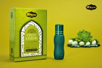 MEENA Green Ajmeri a LEAFY GREEN WOODY AMBER Herbal Attar(Woody, Amber)