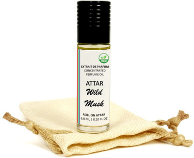 Arome Attar WILD MUSK Roll-On Perfume Oil Pack of 1 Floral Attar(Natural)