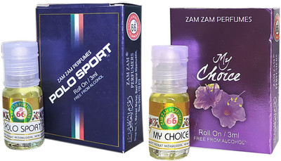 Zam Zam Perfumers Polosport and My Choice 3ml/Piece Long Lasting Attar Floral Attar(Natural)