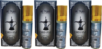 Grow Basket 3 Dirham Attar Combo Rollon Perfume aroma Luxury Long Lasting Fragrance Each 6ml Floral Attar(Blends (mukhallat))