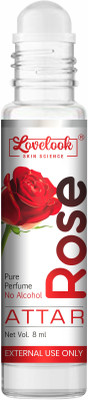 Lovelook Rose Attar Perfume for Unisex - Pure, Natural Undiluted | Herbal Attar(Rose)