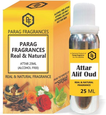 Parag Fragrances 25ml Alif Oud Attar With Fancy Empty Bottle Floral Attar(Floral)