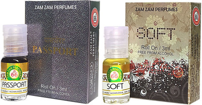 Zam Zam Perfumers Passport and Soft 3ml/Piece Long Lasting Attar Floral Attar(Natural)
