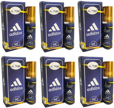 Al Hisa Combo Pack of 6 Attars Adidos Roll on 6ml Each Long lasting fragrance men women Floral Attar(Natural)