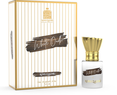 Adilqadri White Oudh Attar For Men | Strong Masculine | Non-Alcoholic Roll-On 6ML Floral Attar(Oud (agarwood), White Water Lily) deal from flipkart