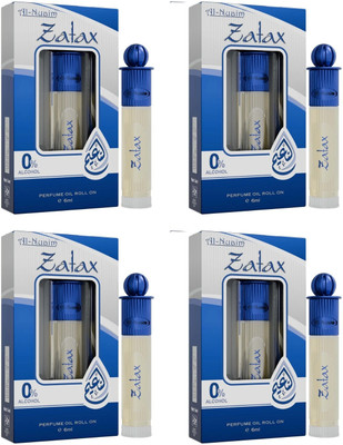 Al-Nuaim Silver Series Zatax Pack of 4 (6ml Each) | Floral Attar(Floral)