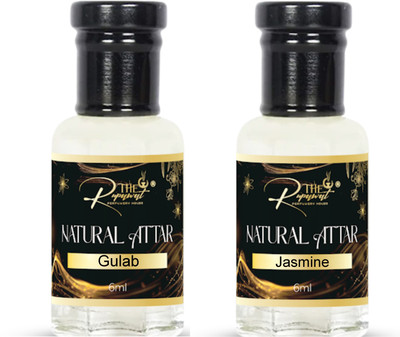 The Rupawat perfumery house Combo Of Gulab & Jasmine Floral Attar(Natural)