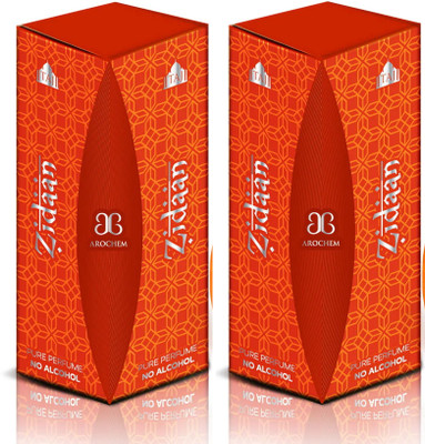 AROCHEM TAJ ZIDAAN Attar Long Lasting Fragrance No Alcohol Pure Perfume 9ML(Pack of 2) Herbal Attar(Natural)