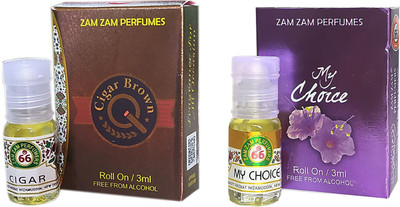 Zam Zam Perfumers Cigar and My Choice 3ml/Piece Long Lasting Attar Floral Attar(Natural)