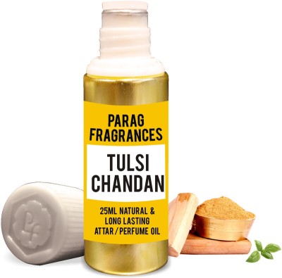 Parag Fragrances Grade 1 Tulsi Chandan Purest Natural Attar / Perfume Oil / Fragrance Oil 25Ml Herbal Attar(Natural)