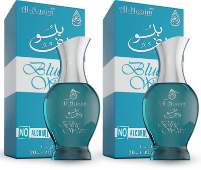 Al-Nuaim Blue Wave Attar - Pack of 2 (20ml Each) Floral Attar(Oud (agarwood))