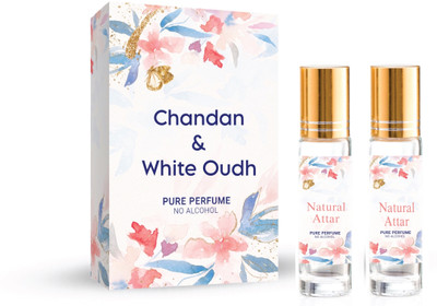 The Rupawat perfumery house Chandan & White Oudh 12 ML(6ml Each) Floral Attar(Natural)