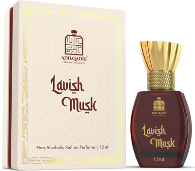 Adilqadri Lavish Musk Attar | Musky | Unisex Non-Alcoholic Roll-On Attar 12ML Floral Attar(Musk)