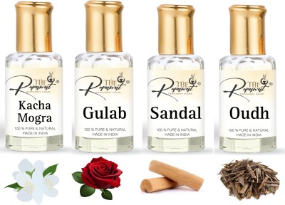 The Rupawat perfumery house kacha mogra gulab sandal oudh attar fresh Floral Attar(Natural)