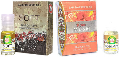 Zam Zam Perfumers Soft and Rosemusk 3ml/Piece Long Lasting Attar Floral Attar(Natural)